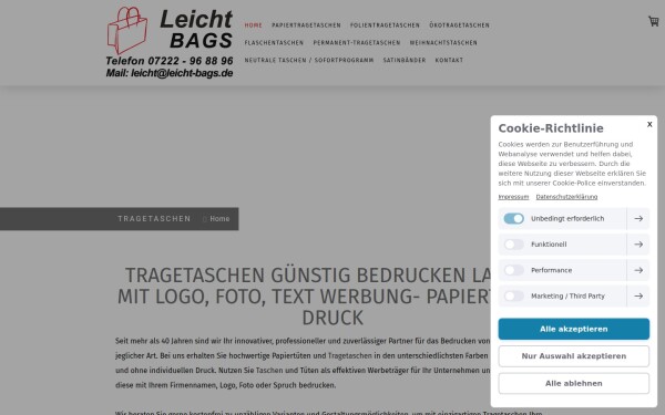 www.leicht-bags.de