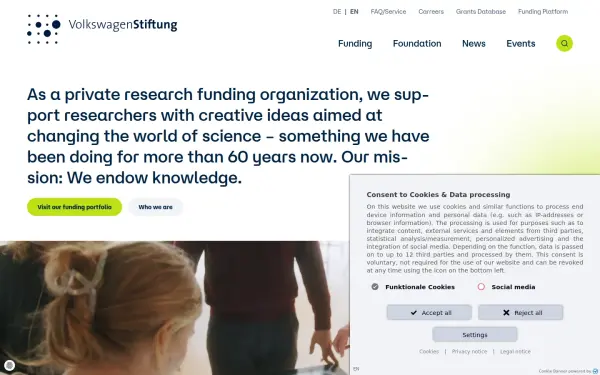 www.volkswagenstiftung.de