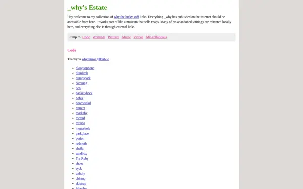 whytheluckystiff.net