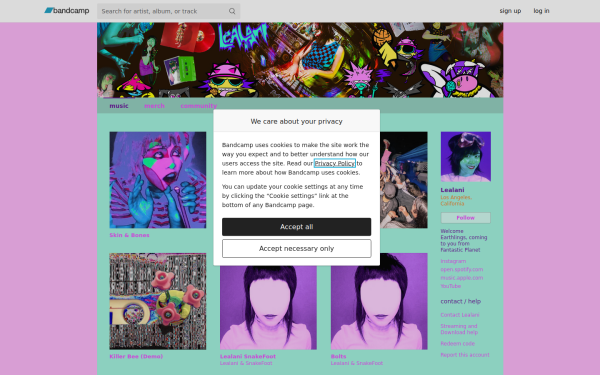 lealani.bandcamp.com