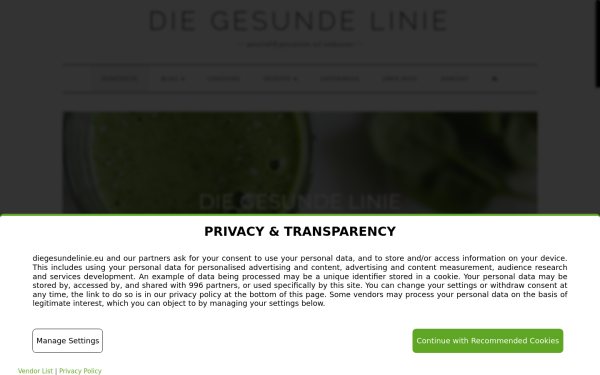 www.diegesundelinie.eu