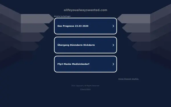 alifeyoualwayswanted.com
