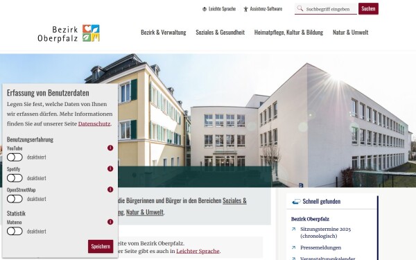 www.bezirk-oberpfalz.de