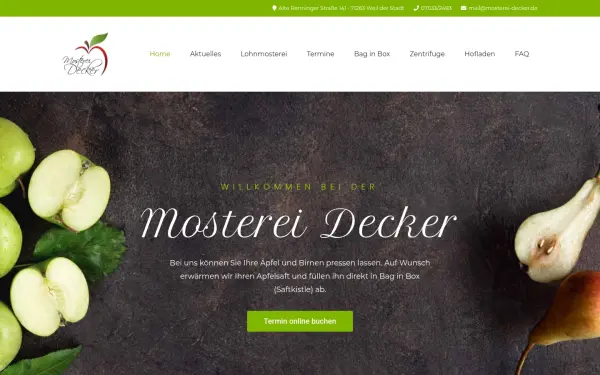 mosterei-decker.de