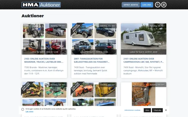 hmaauktioner.dk
