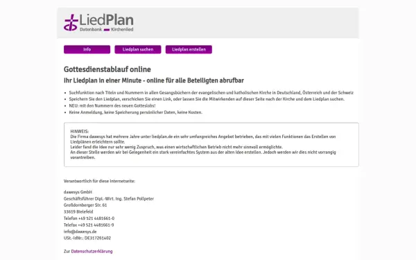 liedplan.de