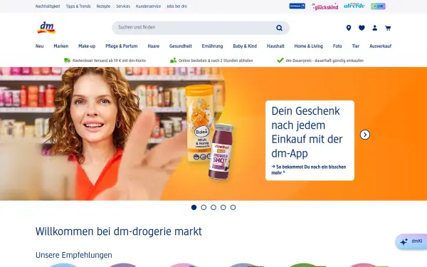www.dm.de