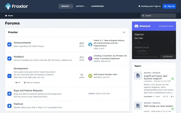 forum.froxlor.org