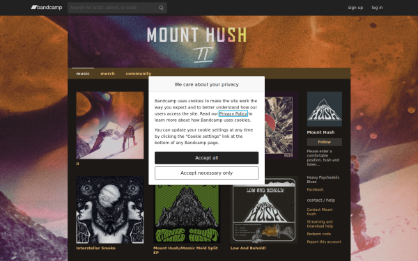 mounthush.bandcamp.com
