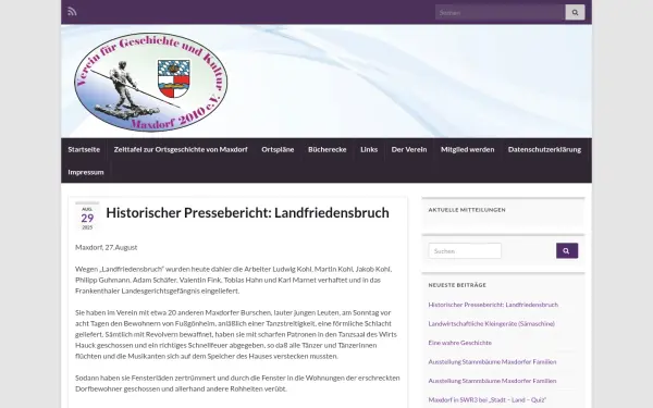 www.maxdorfer-geschichte.de