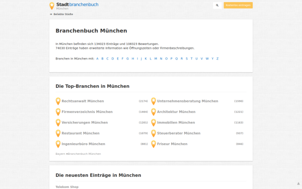 muenchen.stadtbranchenbuch.com