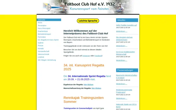www.faltbootclub-hof.de