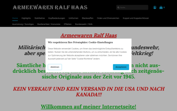 www.armeewaren-ralfhaas.de