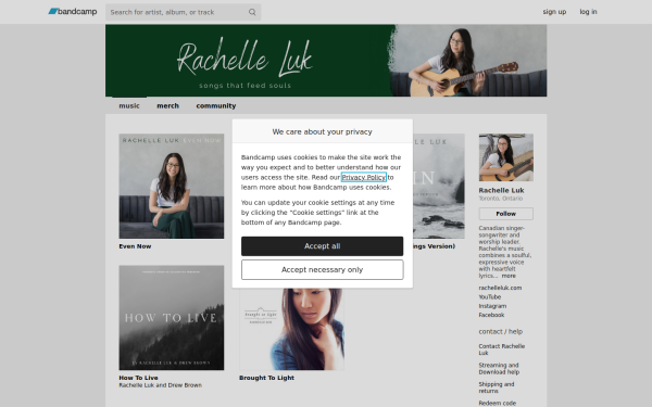 rachelleluk.bandcamp.com