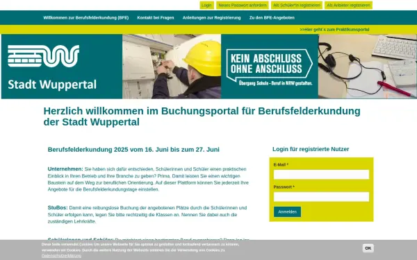 berufsfelderkundung.wuppertal.de