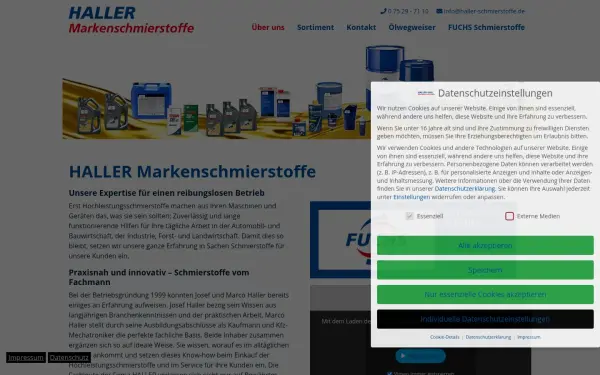 www.haller-schmierstoffe.de