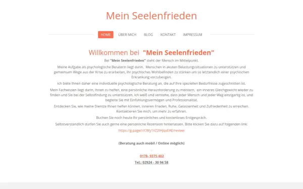 www.meinseelenfrieden.de