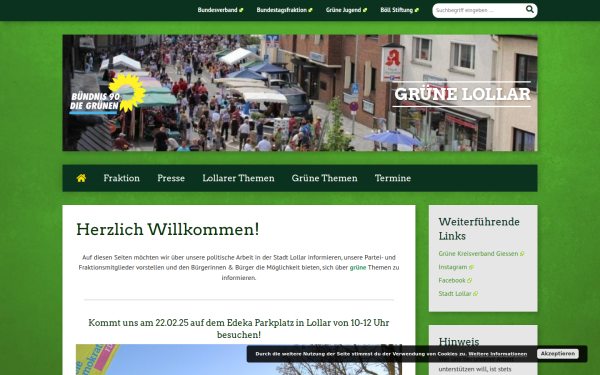 www.gruene-lollar.de