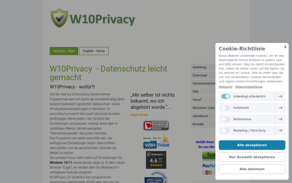 www.w10privacy.de