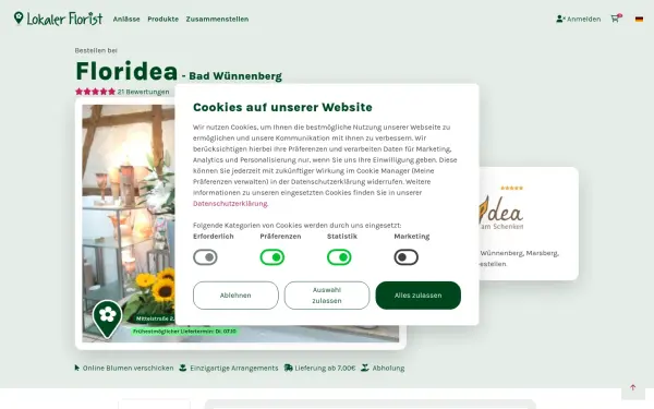 floridea.lokalerflorist.de