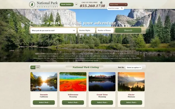 www.nationalparkreservations.com