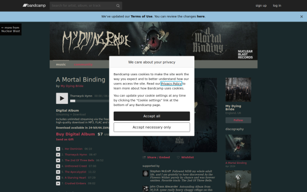 mydyingbrideofficial.bandcamp.com