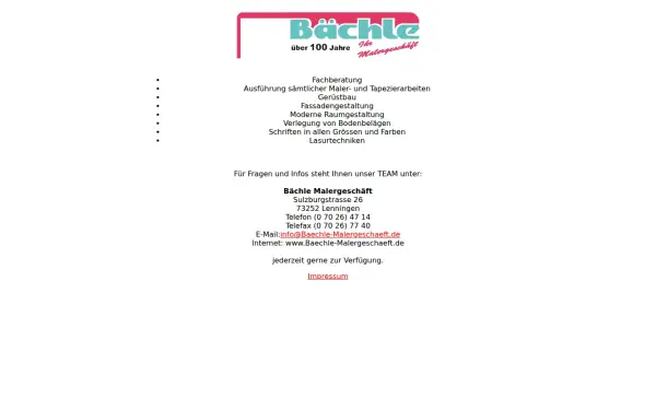 baechle-malergeschaeft.de