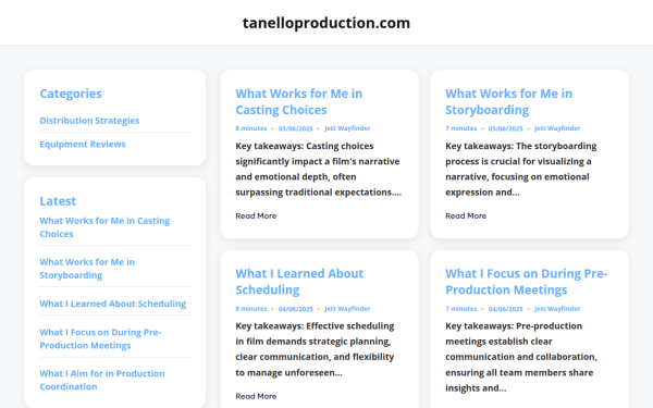tanelloproduction.com