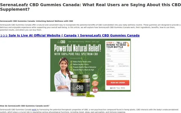 serenaleafz-cbd-gummies-canada.webflow.io