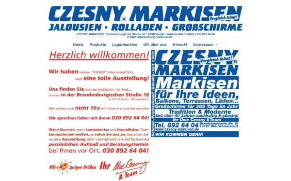 www.czesny-markisen.de