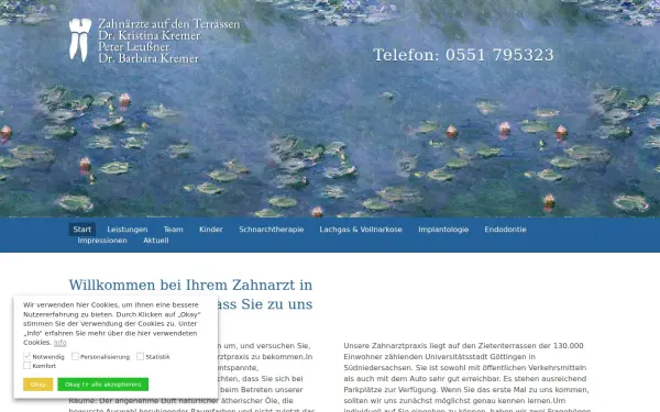 www.zahnaerzteaufdenterrassen.de