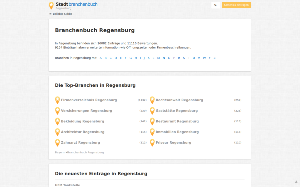 regensburg.stadtbranchenbuch.com