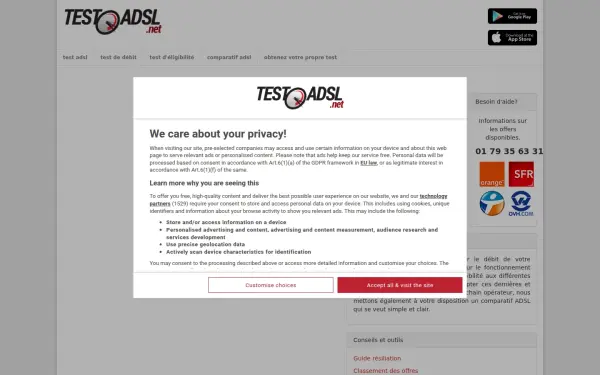 www.testadsl.net
