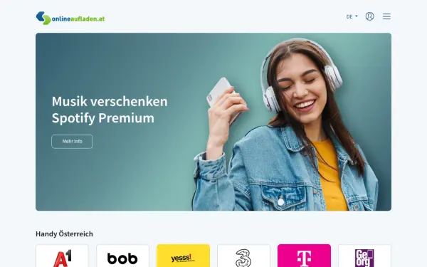 www.onlineaufladen.at