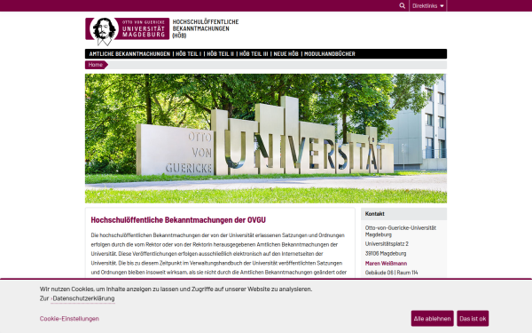 www.bekanntmachungen.ovgu.de