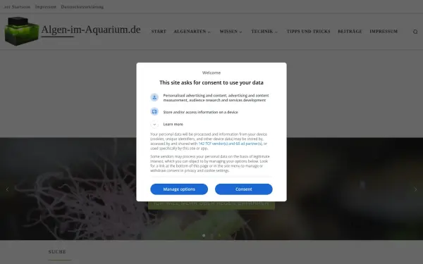 www.algen-im-aquarium.de