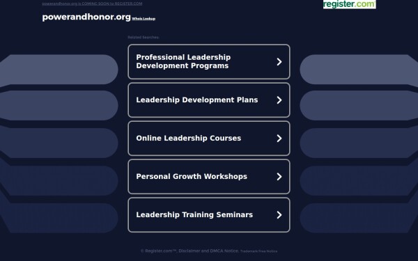 powerandhonor.org
