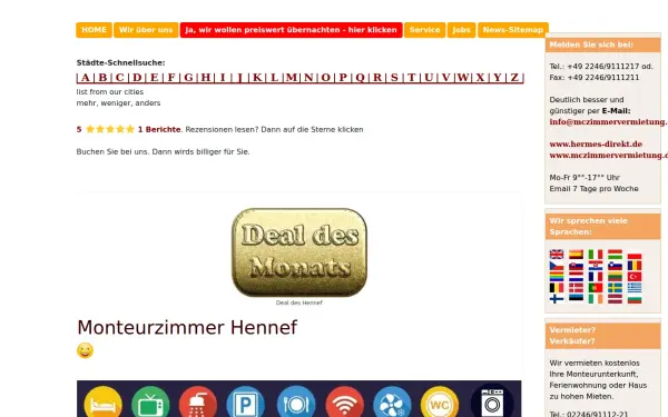 www.hennef-monteurzimmer.de