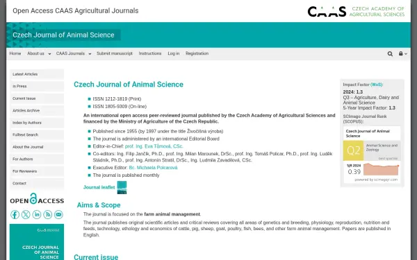 cjas.agriculturejournals.cz