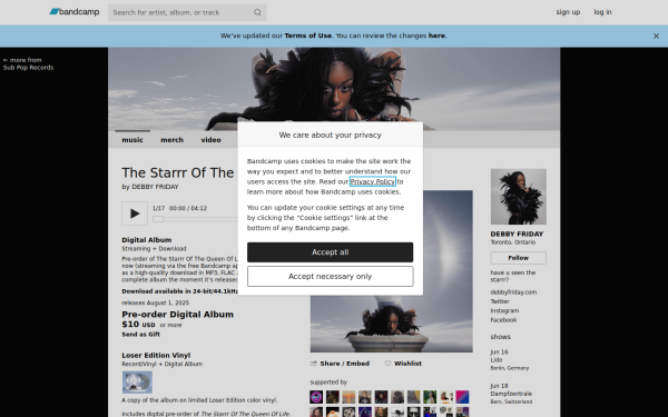 debbyfriday.bandcamp.com