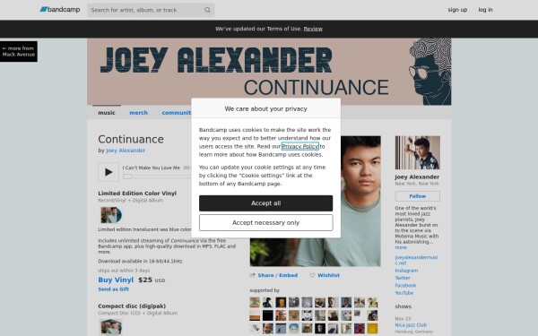 joeyalexander.bandcamp.com
