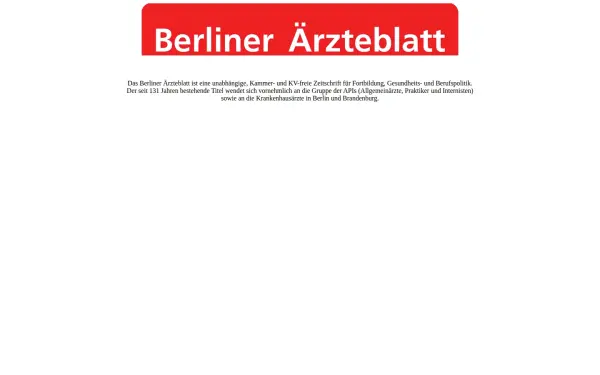 www.berliner-aerzteblatt.de