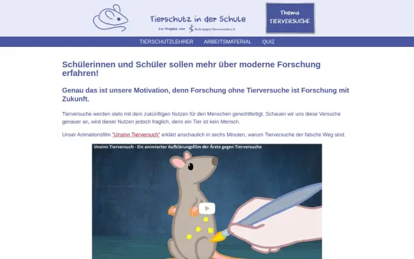 www.tierschutz-in-der-schule.de