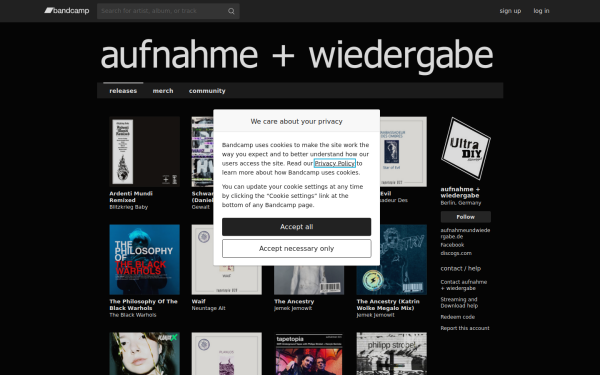 aufnahmeundwiedergabe.bandcamp.com