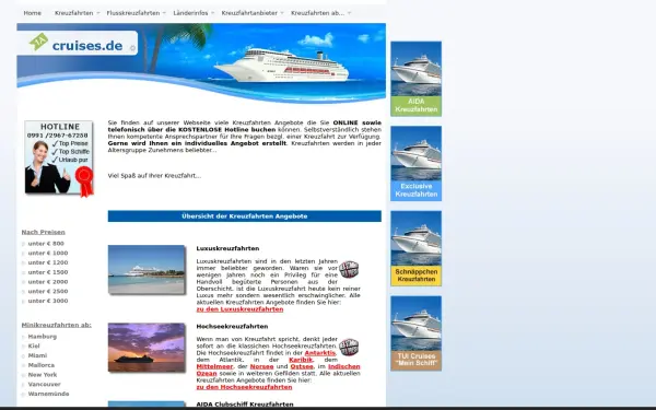 www.1a-cruises.de
