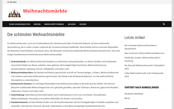 www.weihnachtsmaerkte.net
