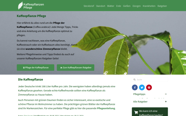 www.kaffeepflanze-pflege.de