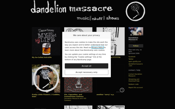 dandelionmassacre.com