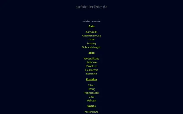 aufstellerliste.de