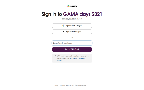 gamadays2021.slack.com